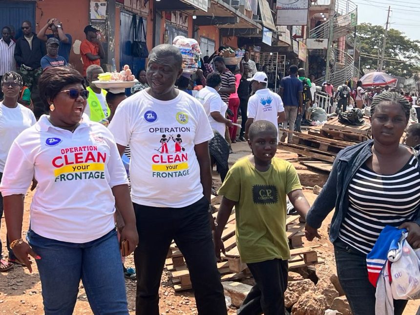 The La Nkwantanang Madina Municipal Assembly (LaNMMA) organises a Municipal wide cleanup exercise.