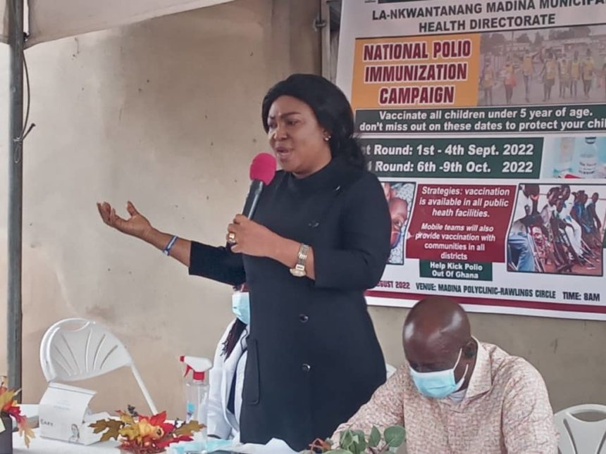 La Nkwantanang Municipal Health Directorate launch national polio immunization programme