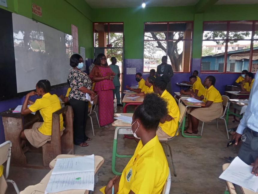 MCE for La Nkwantanang Madina Municipal Assembly tours WASSCE centres. MCE for La Nkwantanang Madina Municipal Assembly tours WASSCE centres.