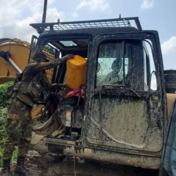 Operation Halt II seizes 30, destroys 4 and immobilises 4 excavators