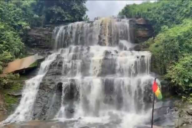 Kintampo Waterfalls Management refutes viral galamsey pollution report Kintampo Waterfalls Management refutes viral galamsey pollution report