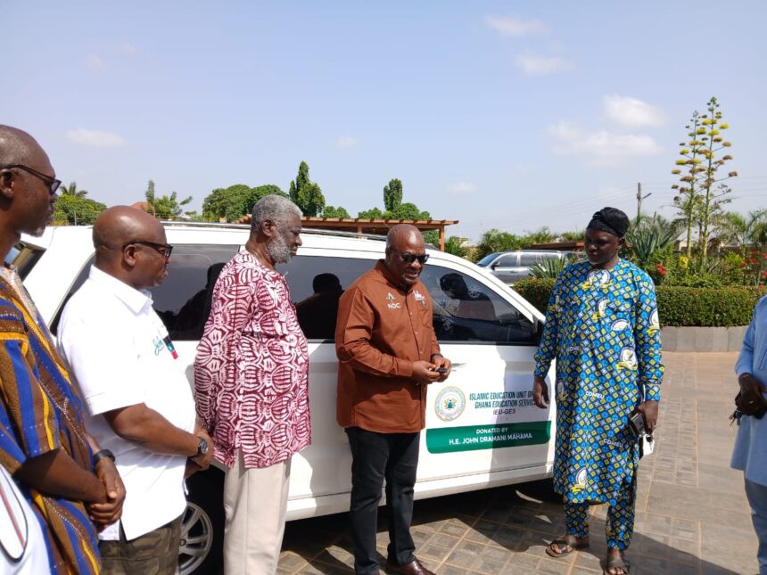 President Mahama Donates Vehicle to Islamic Education Unit