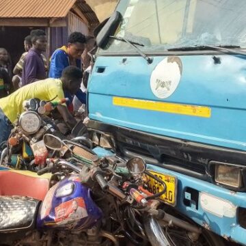 Roadside horror: Driver loses control at Asuboi while dodging child