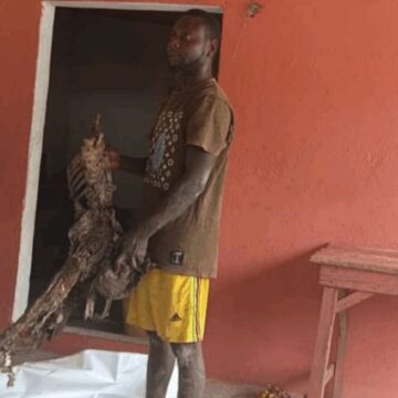 Police Exhume Human Remains From Shrine in Central Tongu