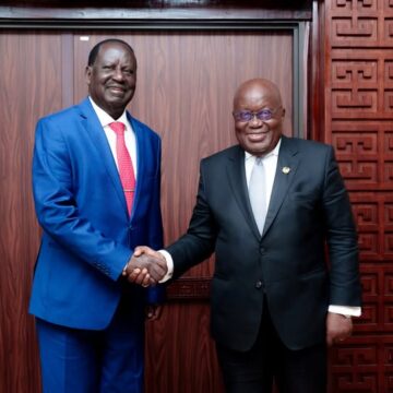 Akufo-Addo Mourns Raila Odinga, Former Kenyan Prime Minister
