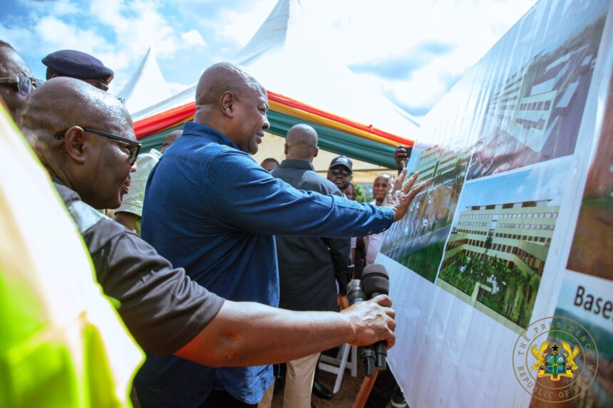 Mahama Pledges Completion of Western Regional Hospital in 18 Months