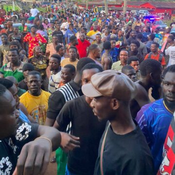 Police Restore Calm After Irate Youth Attack Nsuaem Police Station