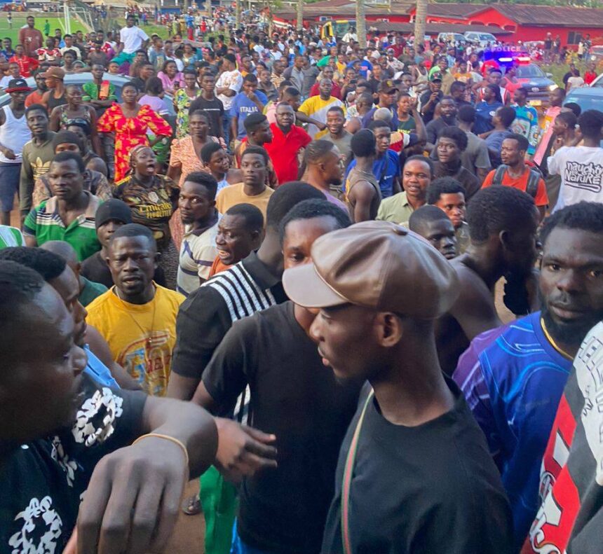 Police Restore Calm After Irate Youth Attack Nsuaem Police Station