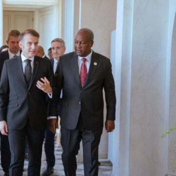 Mahama, Macron Hold Strategic Talks in Paris: Ghana Seeks French Support on Piracy, Health, and Education