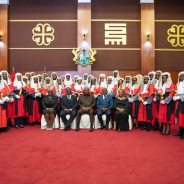 President Mahama swears in 37 High Court Judges, calls for swift justice and ethical excellence