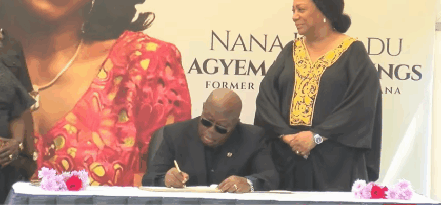 Former President Akufo‑Addo, Dignitaries Pay Tribute to Late Nana Konadu Agyeman‑Rawlings