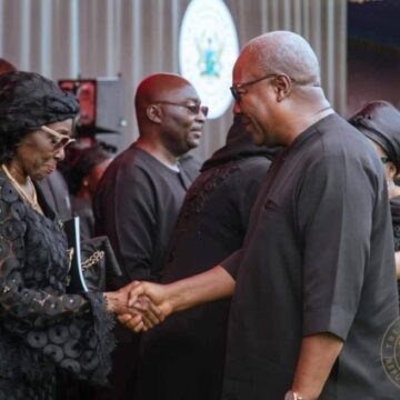 Prez. Mahama Pays Tribute to Nana Konadu