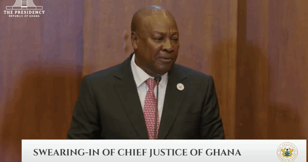 President Mahama Charges New Chief Justice to Lead Judicial Reform