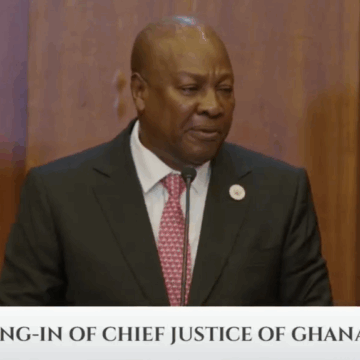 President Mahama Charges New Chief Justice to Lead Judicial Reform