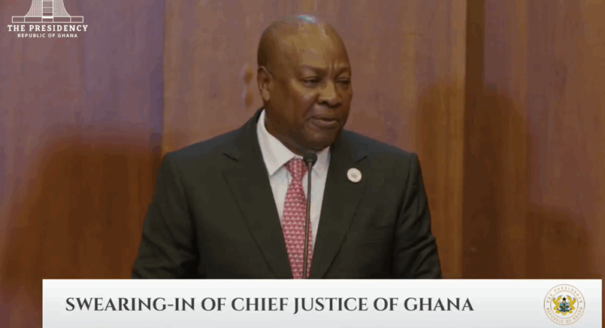 President Mahama Charges New Chief Justice to Lead Judicial Reform President Mahama Charges New Chief Justice to Lead Judicial Reform