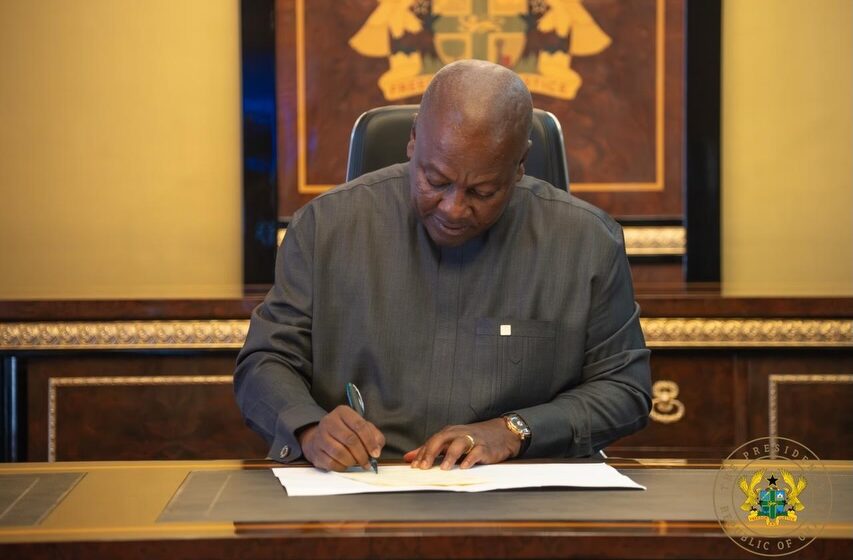 President Mahama Signs Bill to Repeal COVID-19 Levy President Mahama Signs Bill to Repeal COVID-19 Levy