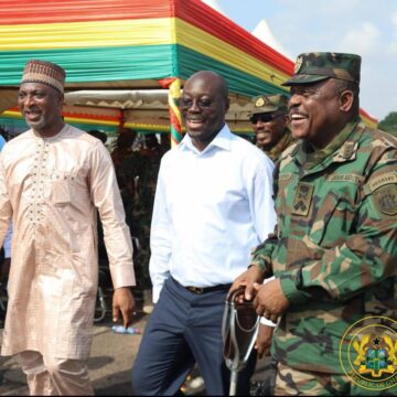 Interior and Defence Ministers Join Security Services Route March in Accra