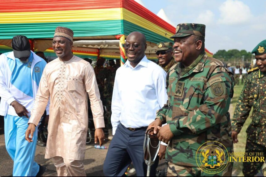 Interior and Defence Ministers Join Security Services Route March in Accra Interior and Defence Ministers Join Security Services Route March in Accra