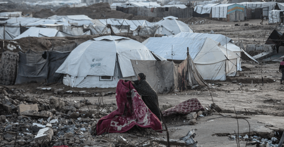 Storms Worsen Humanitarian Crisis in Gaza as Tents Flood and Buildings Collapse