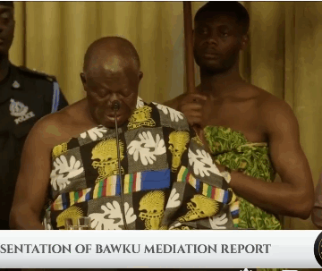 Asantehene Presents Bawku Peace Mediation Report to President Mahama