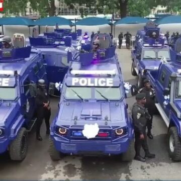 Mahama Presents 40 Armoured Vehicles to Police Service