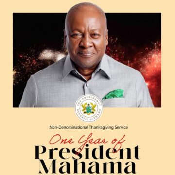 Presidency Hosts Thanksgiving Service to Mark One Year of Mahama Administration