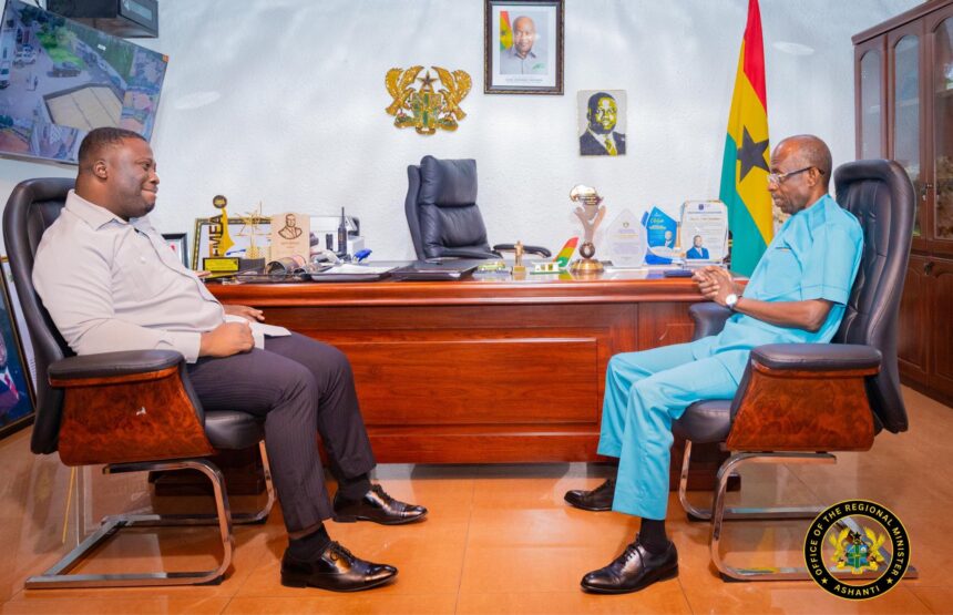 Ashanti Regional Minister Hosts NDC Chairman Asiedu Nketia in Kumasi