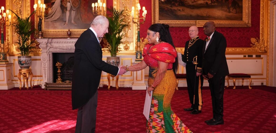 Ghana’s First Female High Commissioner to UK Presents Credentials to King Charles III