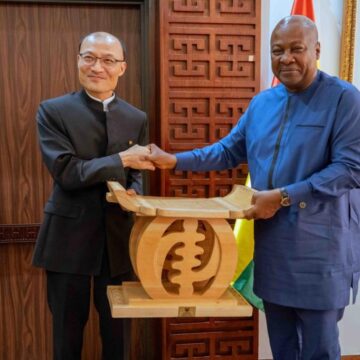 President Mahama Bids Farewell to Outgoing Chinese Ambassador