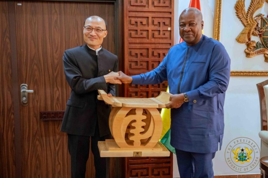 President Mahama Bids Farewell to Outgoing Chinese Ambassador President Mahama Bids Farewell to Outgoing Chinese Ambassador