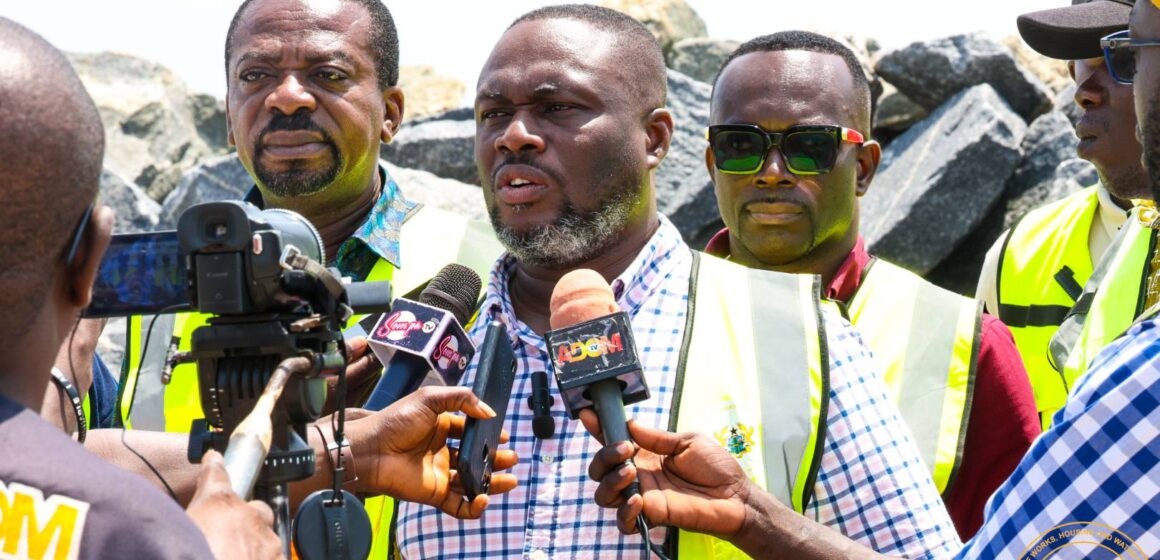 Sector Minister Inspects Cape Coast Phase II Sea Defense Project