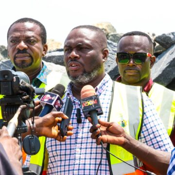 Sector Minister Inspects Cape Coast Phase II Sea Defense Project