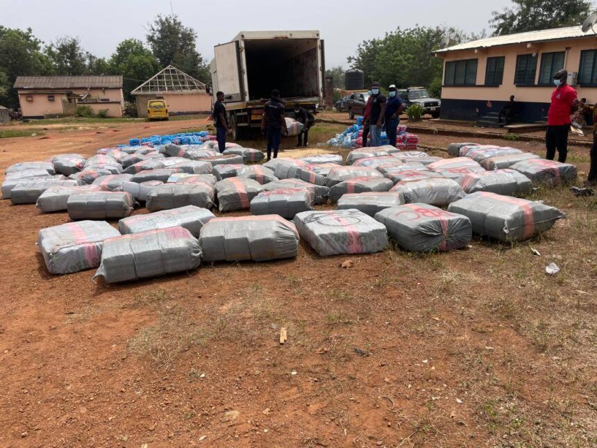Police Seize Over GHS 1.4 Million Worth of Suspected Cannabis in Oti Region
