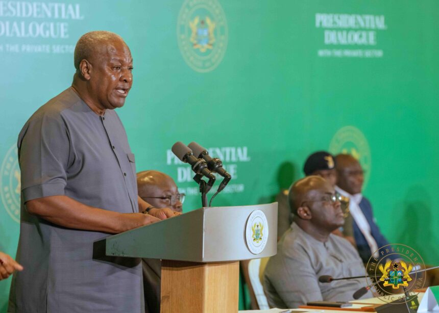 President Mahama Urges Bold Private Sector Partnerships for Growth