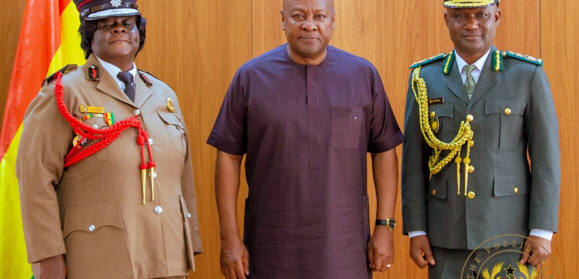 Mahama Swears In New Heads of Fire and Immigration Services Mahama Swears In New Heads of Fire and Immigration Services