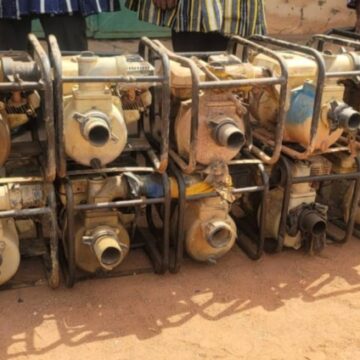 Gov’t distributes seized ‘galamsey’ water pumps to farmers to boost irrigation – Dumelo