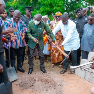 Speaker Bagbin Breaks Ground for New Classroom Block in Volta Region