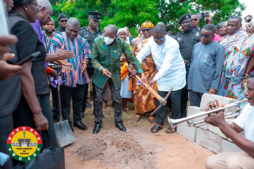 Speaker Bagbin Breaks Ground for New Classroom Block in Volta Region