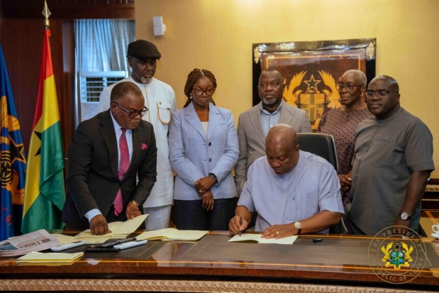 President Mahama Signs Five Bills into Law
