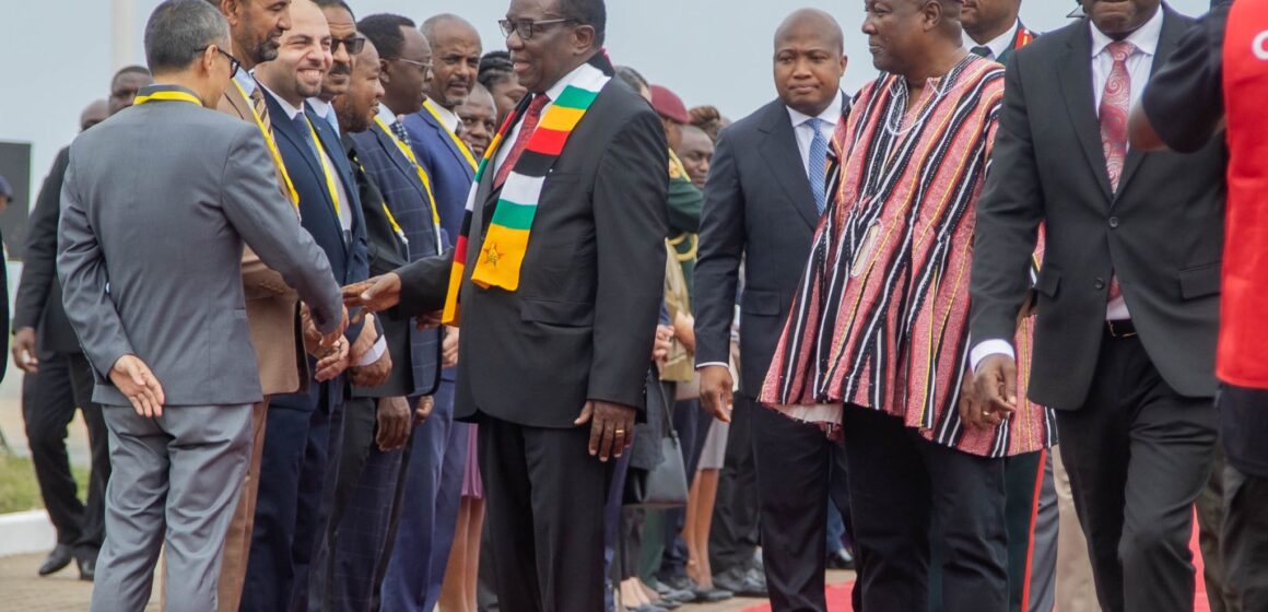 Zimbabwean President Arrives in Accra for State Visit