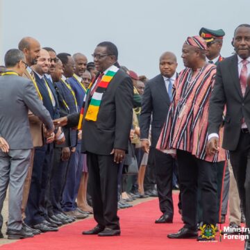 Zimbabwean President Arrives in Accra for State Visit