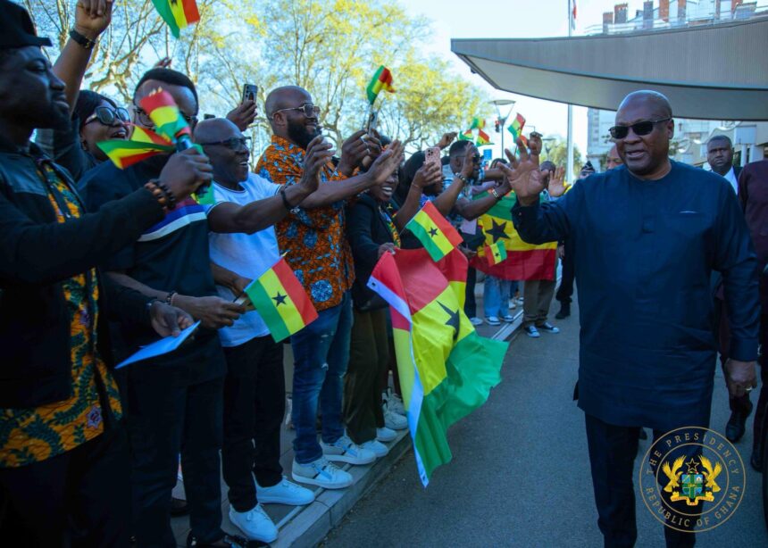 Prez. Mahama Arrives in Lyon for One Health Summit Prez. Mahama Arrives in Lyon for One Health Summit