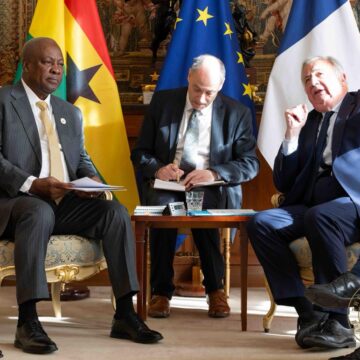 President Mahama Begins Official Visit to Paris with High-Level Talks
