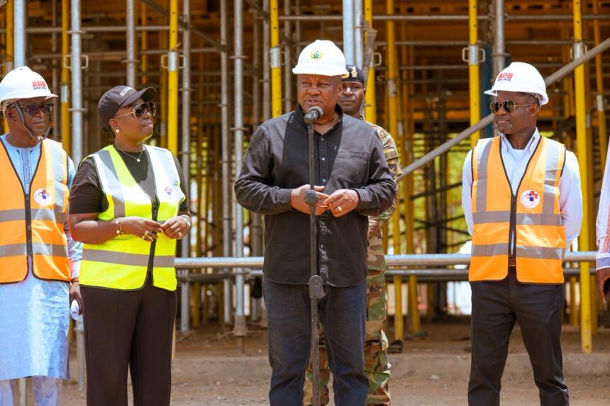 President Mahama Inspects Construction of New Cardiology Centre in Tamale