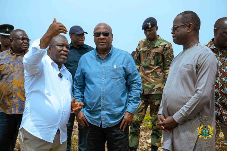 Mahama Visits Fuveme, Assures Coastal Protection Measures