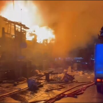 GNFS Contains Heavy Fire at Accra Water Works; Firefighter Injured GNFS Contains Heavy Fire at Accra Water Works; Firefighter Injured