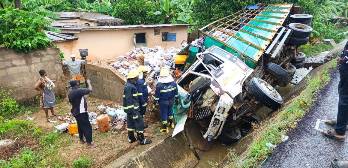 GNFS Rescues Two in Kpeve Road Crash