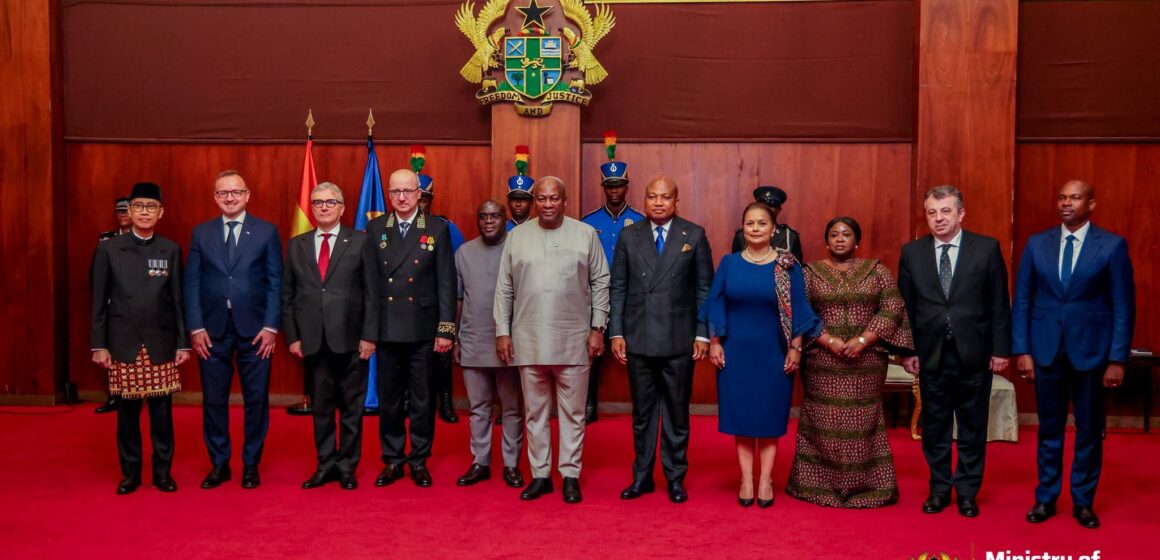 President Mahama Receives Letters of Credence from Seven Envoys