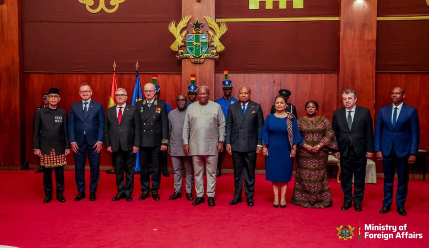 President Mahama Receives Letters of Credence from Seven Envoys