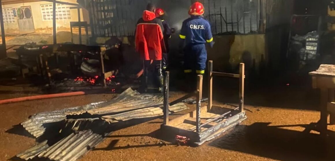 GNFS Prevents Disaster at Amenam Supermarket; Saves GH¢80,000 Worth of Goods